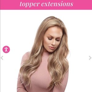 HIDDEN CROWN REMY HUMAN HAIR CROWN TOPPER | DARK ASH BLONDE MIX | 16” #882R